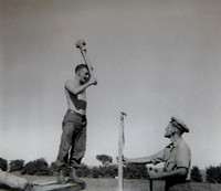 Kenny Millard and Mo Gibbs (farmhand)