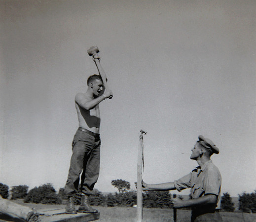Kenny Millard and Mo Gibbs (farmhand)