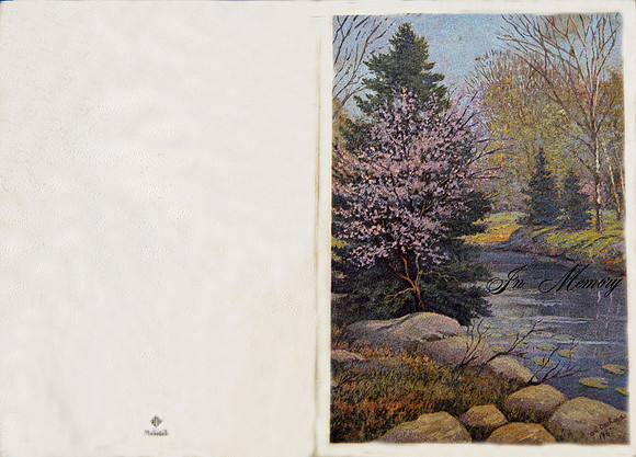 Charles Burnap Funeral Card